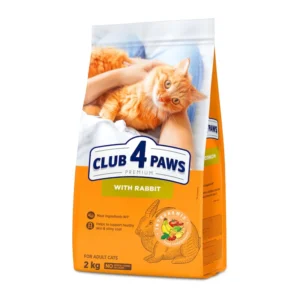 Club 4 Paws Adult Суха храна за котки със заешко – 2 кг