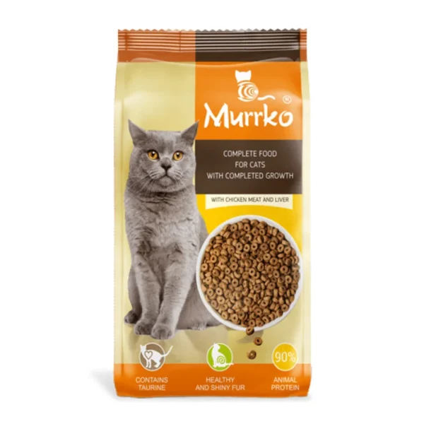 Murrko Суха храна за котки - пилешко и черен дроб, 10 кг