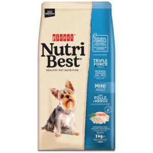 Суха храна за кучета Nutribest Adult Mini - Пилешко и ориз - 10кг