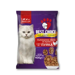 Суха храна за котки Best Choice - пуйка, 400 гр