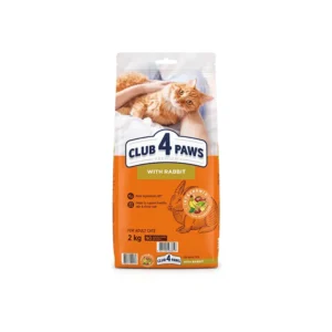 Club 4 Paws Premium суха храна за котки със заешко – 2 кг