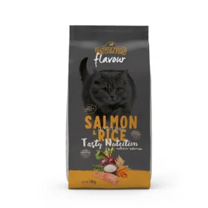 Суха храна за котки Divinus Flavour - сьомга и ориз, 18 кг