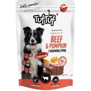 Мокра храна за кучета TufTuf – Телешки пастет с тиква, 500 г