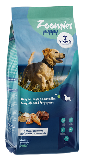 Kibbus Zoomies Puppy – Пълноценна суха храна за кученца 20 кг